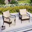 Chaise de patio avec coussins Argyri