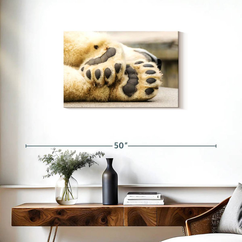 Brampt Polar Bear Paws, 20" H x 30" W