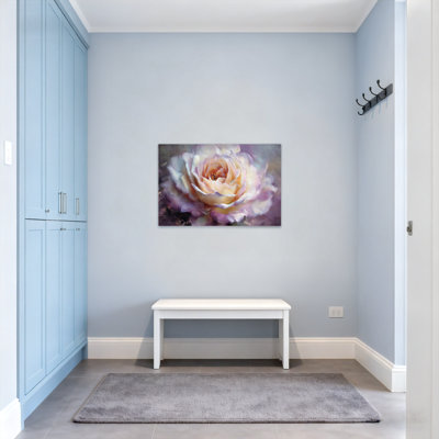 Plantes et fleurs, art floral rose pastel sur toile Z251224084240944176