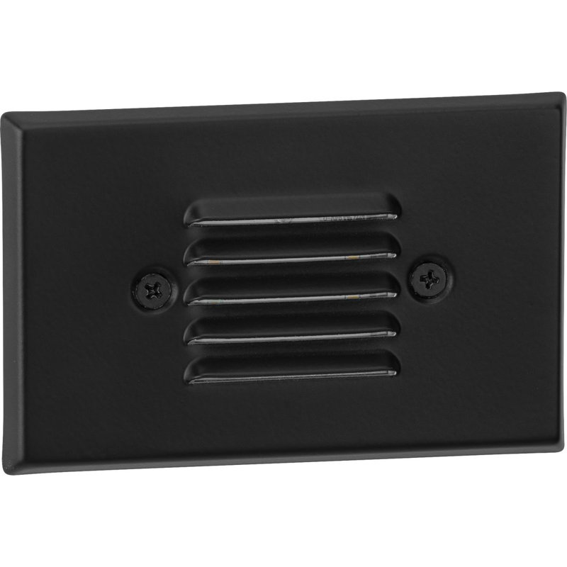 Integrated LED Metal Step Light, Black