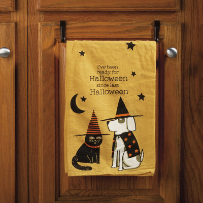  Serviette de cuisine prête pour Halloween - 28 po x 28 po