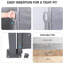 Pare-soleil d'extérieur rétractable et imperméable de qualité gris foncé 118,1 "x 64,3"