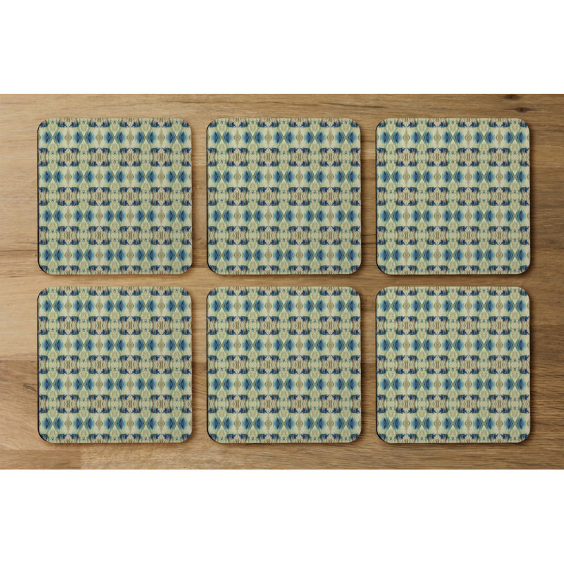 Square 6 Piece Coaster Set