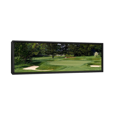 " Sand traps on a golf course, Baltimore Country Club, Baltimore, Maryland, USA " Color Photography Print