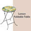 Glass Top End Table