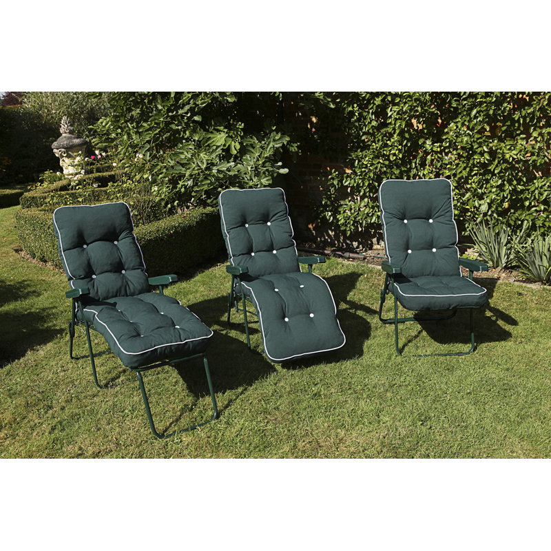 William Sun Lounger Cushion, Hunter Green