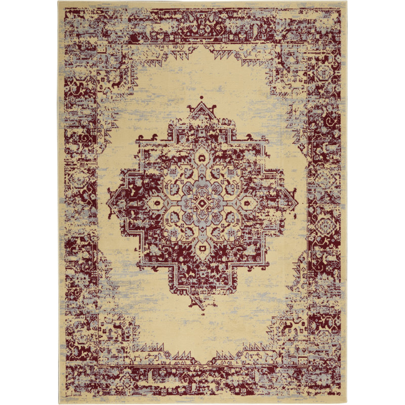 Skender Oriental Indoor Rug, Rectangle 3'9" x 5'9"