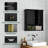 Bathroom Wall Storage Cabinet with Door and Open Shelves, Medicine Cabinet Organizer with Towel Bar-1609263151-1609263145