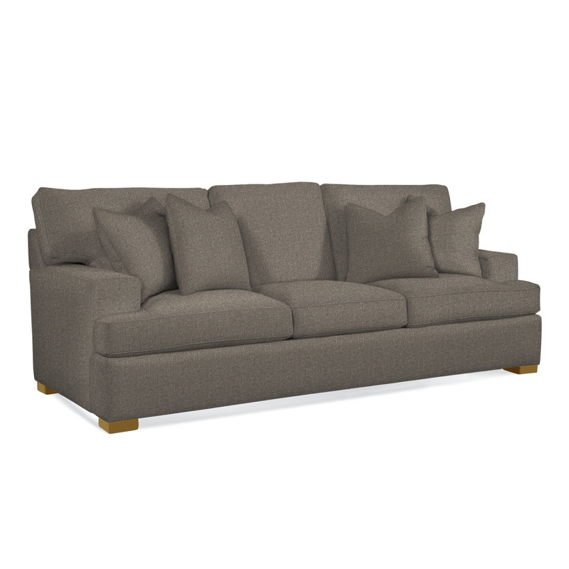 Cambria Upholstered 97'' Sofa, Gray Sugar Performance; 0863-84, Flax