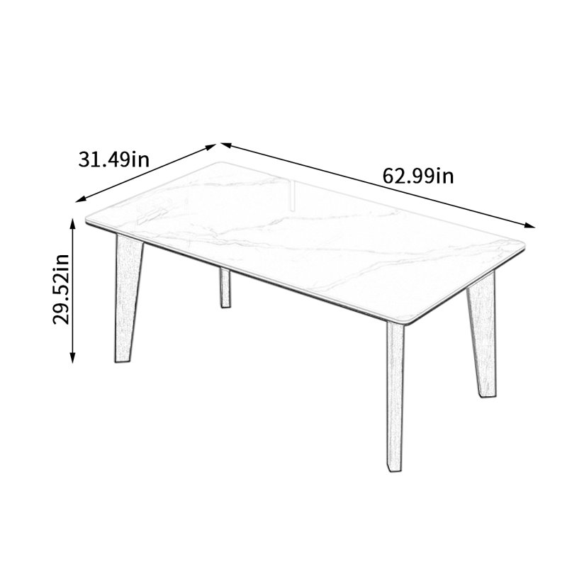 Folco, H 29,52 po x L 62,99 po x l 31,49 po
