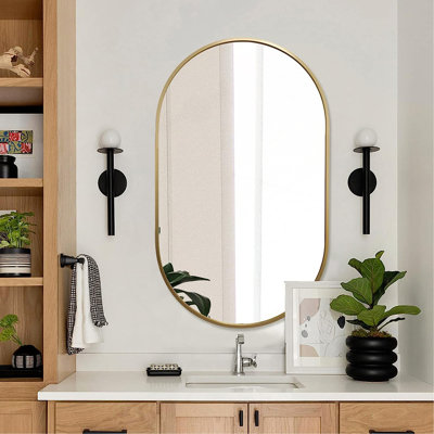 Miroir ovale 20 po x 33 po