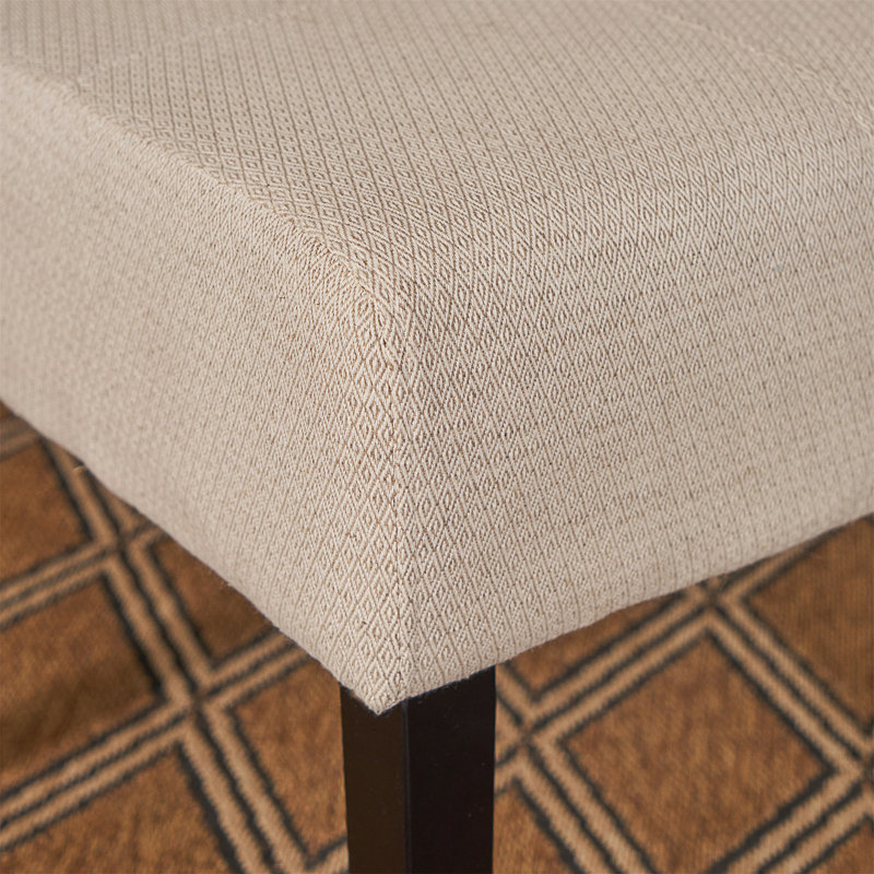 Chaise de salle à manger rembourrée, Beige
