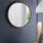 Manufactured Wood Frame Vertical Round Mirror
