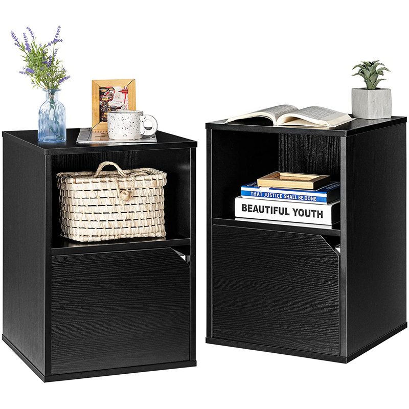 Casundra Block End Table, Black