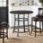 Flint Height Table Round, Dark Brown Mahogany Wood n Metal-105572931