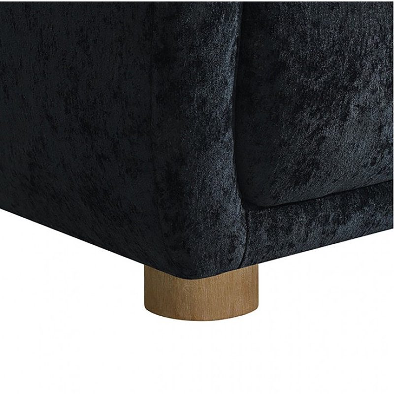 Skalski Sofa, Black Chenille