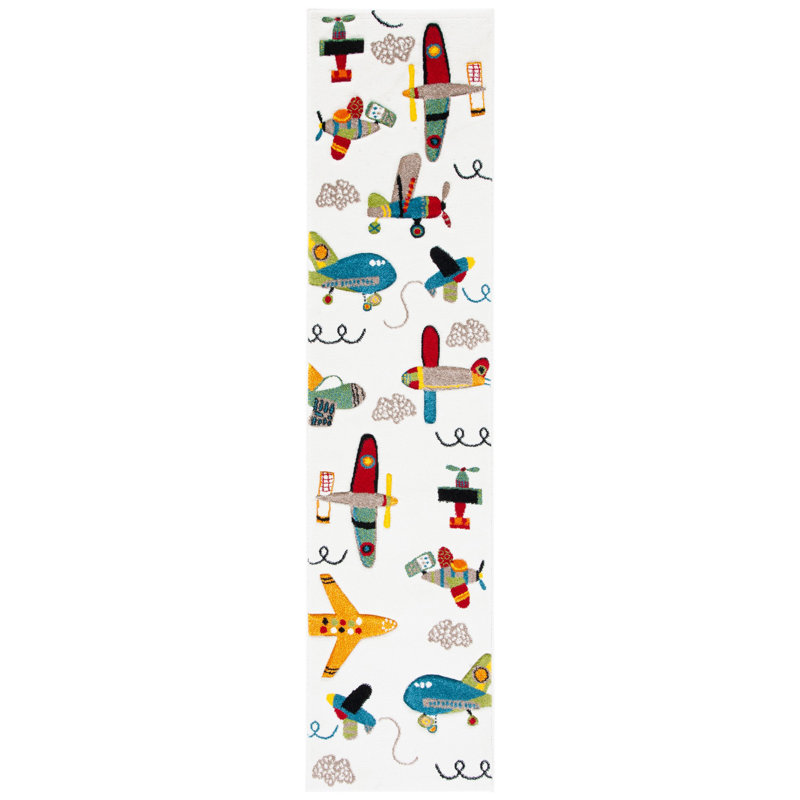 Colleen Kids 100 Performance Novelty Rug, Runner 2' x 8'
