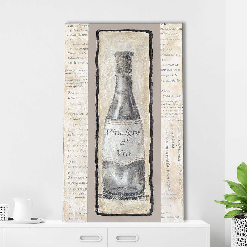 Vinaigre D'Vin - Peinture, Toile tendue, H 48 po x l 28 po x P 1,5 po