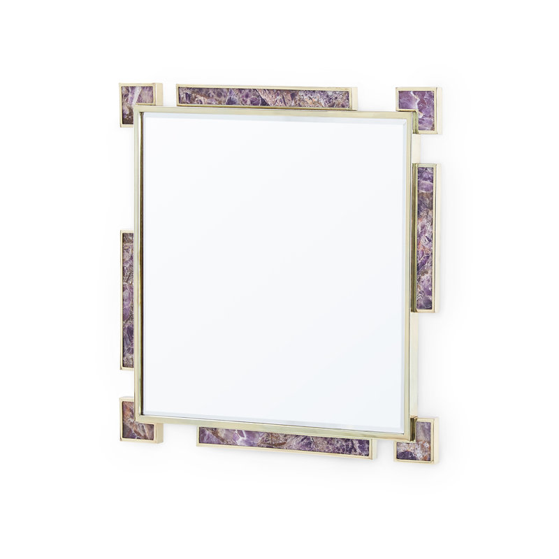 Thalia Flat Wall Mirror, 25.5" H x 25.5" W x 1" D