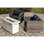 Ensemble de conversation pour 2 personnes avec foyer et coussins Sunbrella Lsi-1913818605