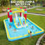 Château gonflable 14 pi x 11,4 pi avec glissade - Château de saut intérieur extérieur pour les fêtes dans la cour