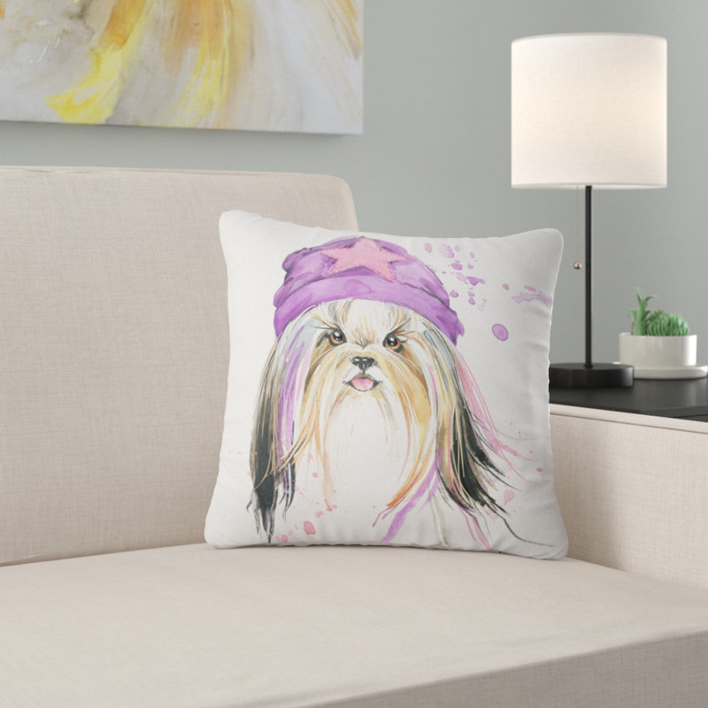 Oreiller jolie pour chien avec coussin starred, 16 po x 1 po, Coussin décoratif