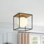 Plafonnier encastré à intensité variable de style Mid-Century 40W Malikhai 1-E26