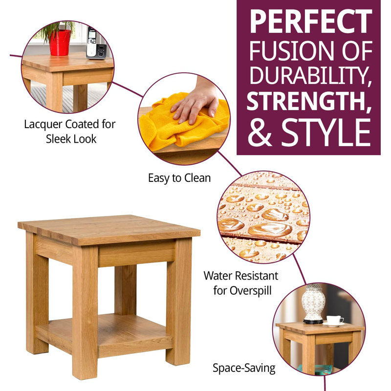 Farris Solid Wood End Table