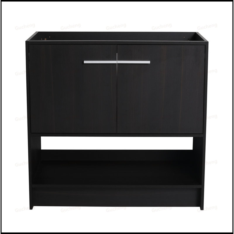 Meuble-lavabo de 36 po sans lavabo, Noir, 36"