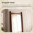 Vintage Mid-Century Full-Length Mirror, Freestanding / Wall-Mounted Dressing Mirror for Home & Clothing Stores-1805396477