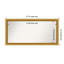 Townhouse Gold Non-Beveled Bathroom Wall Mirror-1016737392