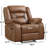Etherine 39.4" Wide Modern and Overstuffed Faux Leather Manual Wall Standard Recliner-940621208
