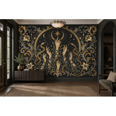 Papier peint ornemental mystique Baroque