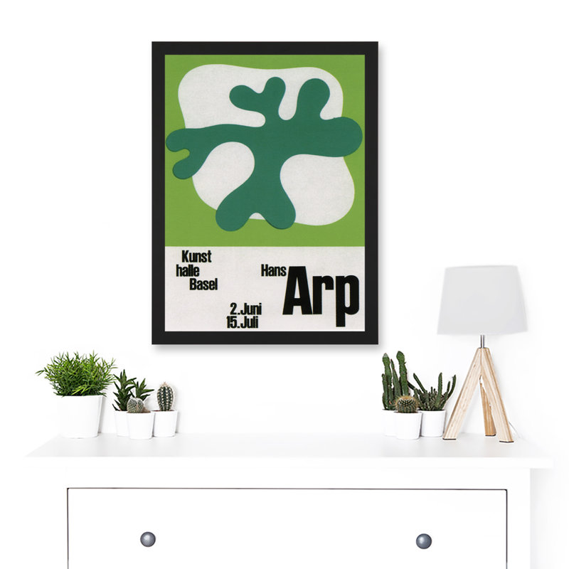 Exhibition Kunsthalle Switzerland Cultural Hans Arp Dada Surrealism - Single Picture Frame Print
