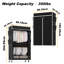 Anjo 89.18cm Rolling Clothing Rack-1176430140