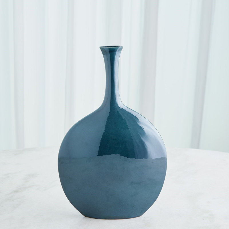 Silhouette Vase-Réactive -Slim, Bleu, Hauteur totale - 16,25 po
