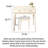 Light Luxury Solid Wood White Dressing Table for Bedroom