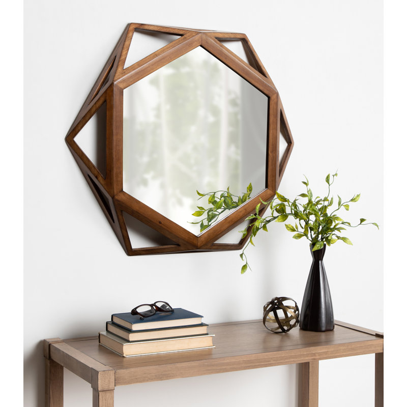 Miroir d'appoint Julian, Brun rustique
