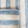 Emek Hand Woven Flat Weave Wool/Cotton Striped Rug in Blue/Ivory