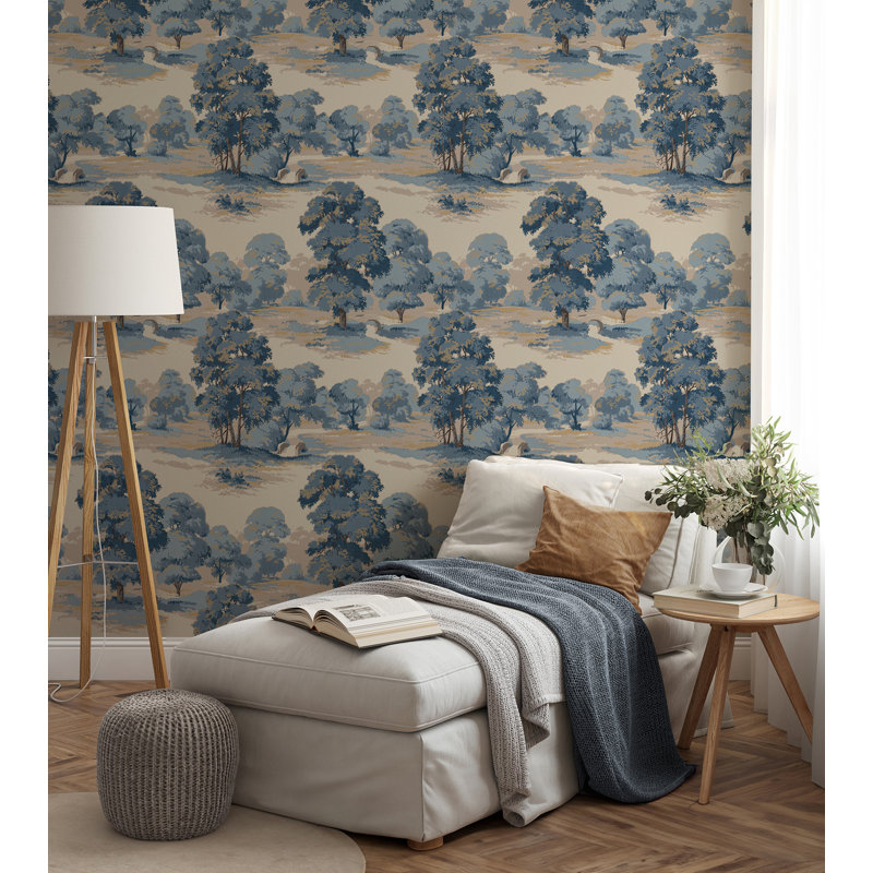 Papier peint Sherwood Glade, Bleu