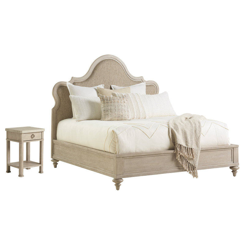 Malibu Upholstered Standard 2 Piece Bedroom Set, Rich Espresso, Queen