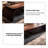 86.61"Vintage Solid Ash Wood Brown Executive Desk-247399075