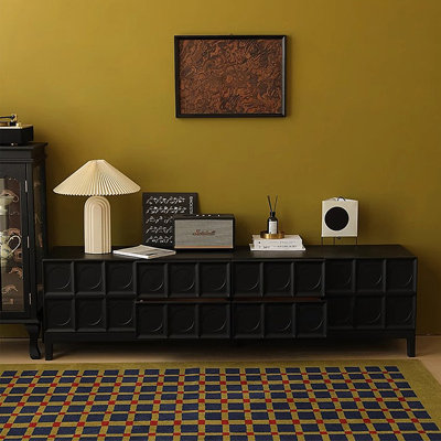 Meuble audio-visuel pour meuble télé rétro mat