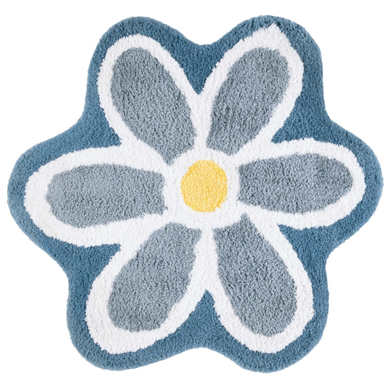 Tapis ivoire / bleu Novelty 902, Rond 6 pi