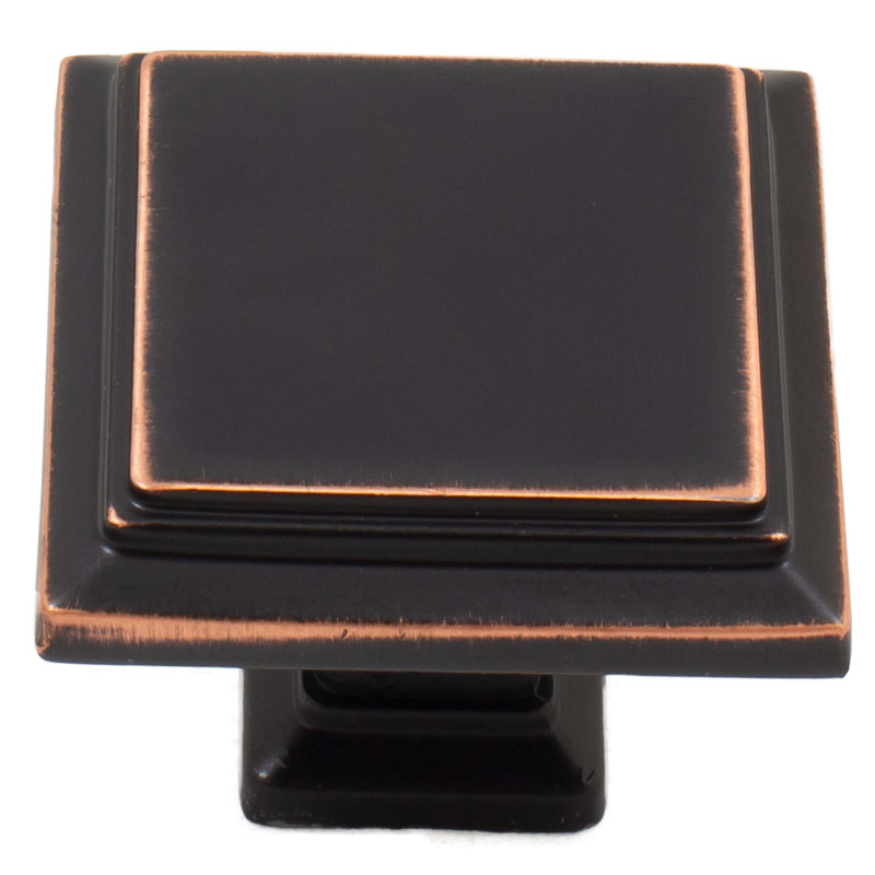 9/16" Square Knob, Vintage Bronze