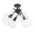 Manderly Glass Semi Flush Mount-95376512