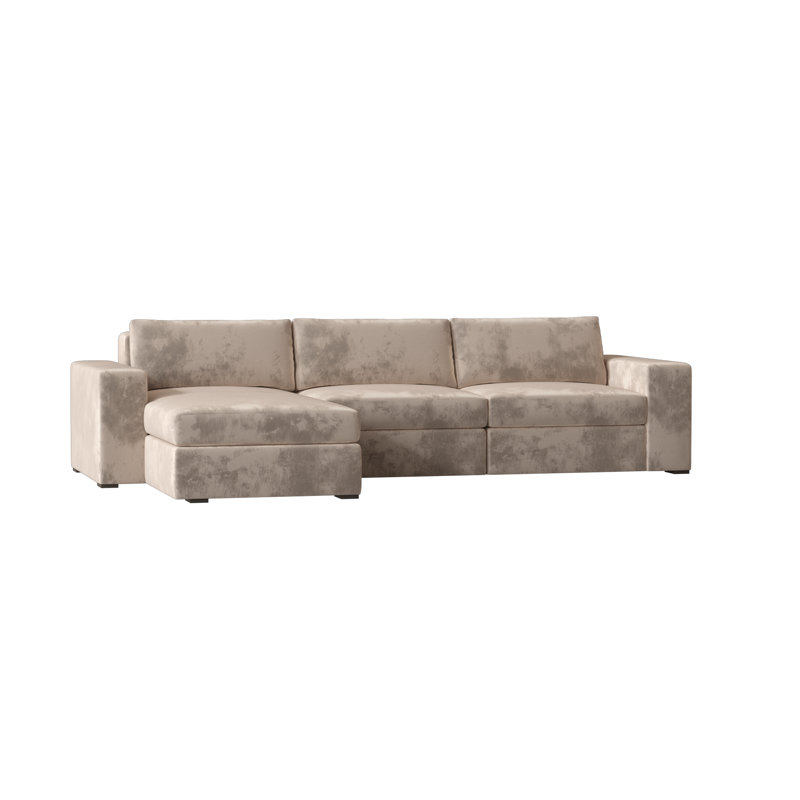 Liam Chaise Sectional, Siena 69, Brown Mahogany, Left Hand Facing