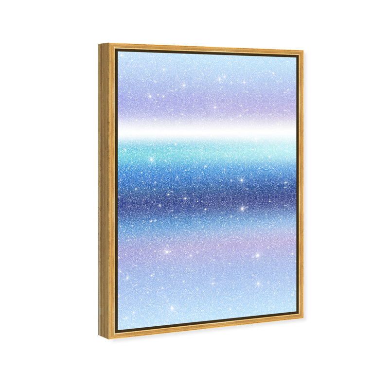 Moonlit Gradient Print by Oliver Gal, 25"H x 17"W, Gold Floater Frame