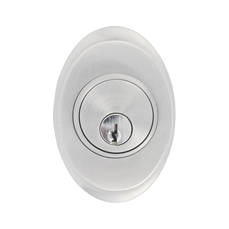 Saratoga Single Cylinder Deadbolt For 1-3/8" To 2-1/8" Door French Antique Brass Finish, Polished Brass