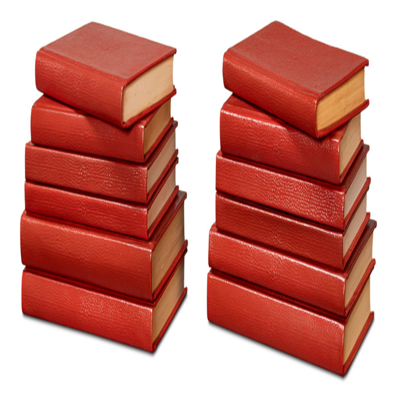 Shagreen Handmade and Media Decorative Book, Red